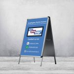 A1 Pavement A-frame Sign Board (With Printed Poster)