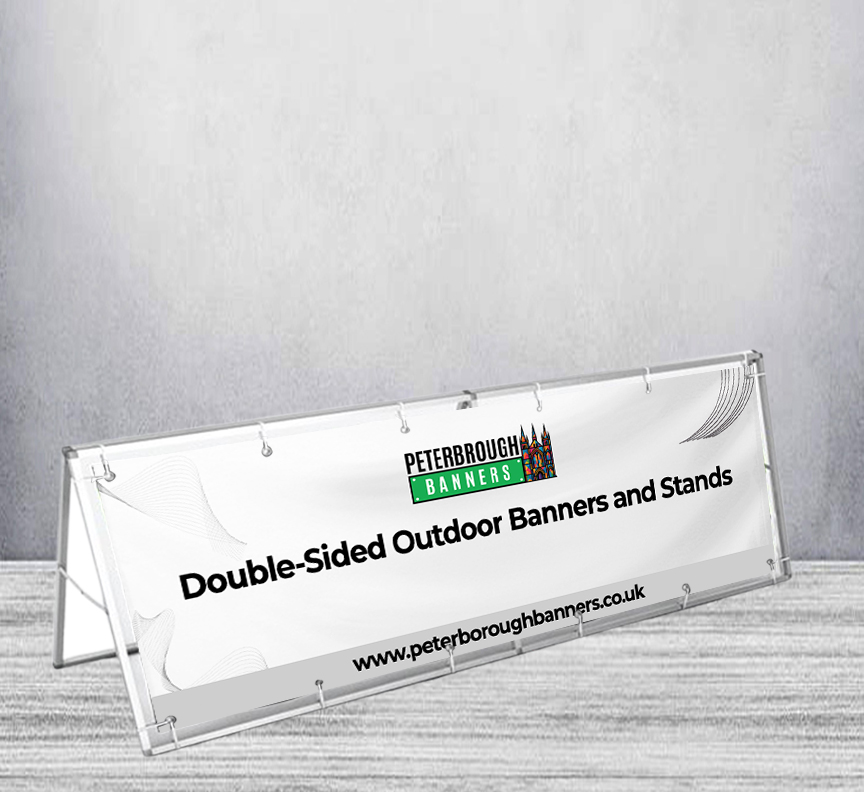 Double-Sided Outdoor Banners and Stands
