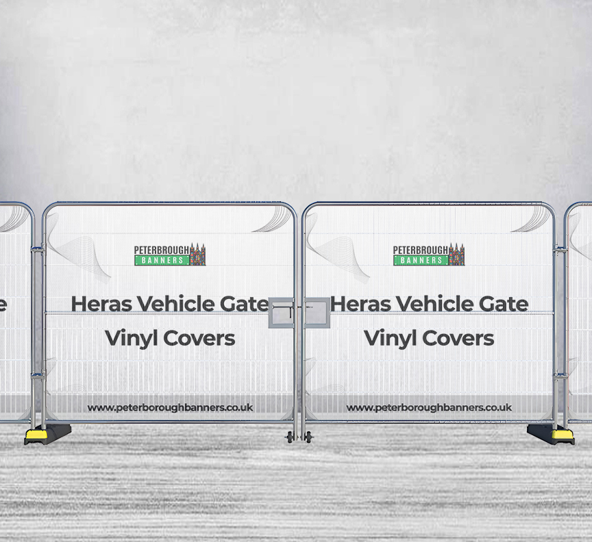 Heras Vehicle Gate Vinyl Covers