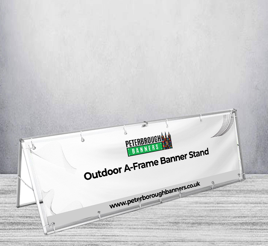 Outdoor A-Frame Banner Stand